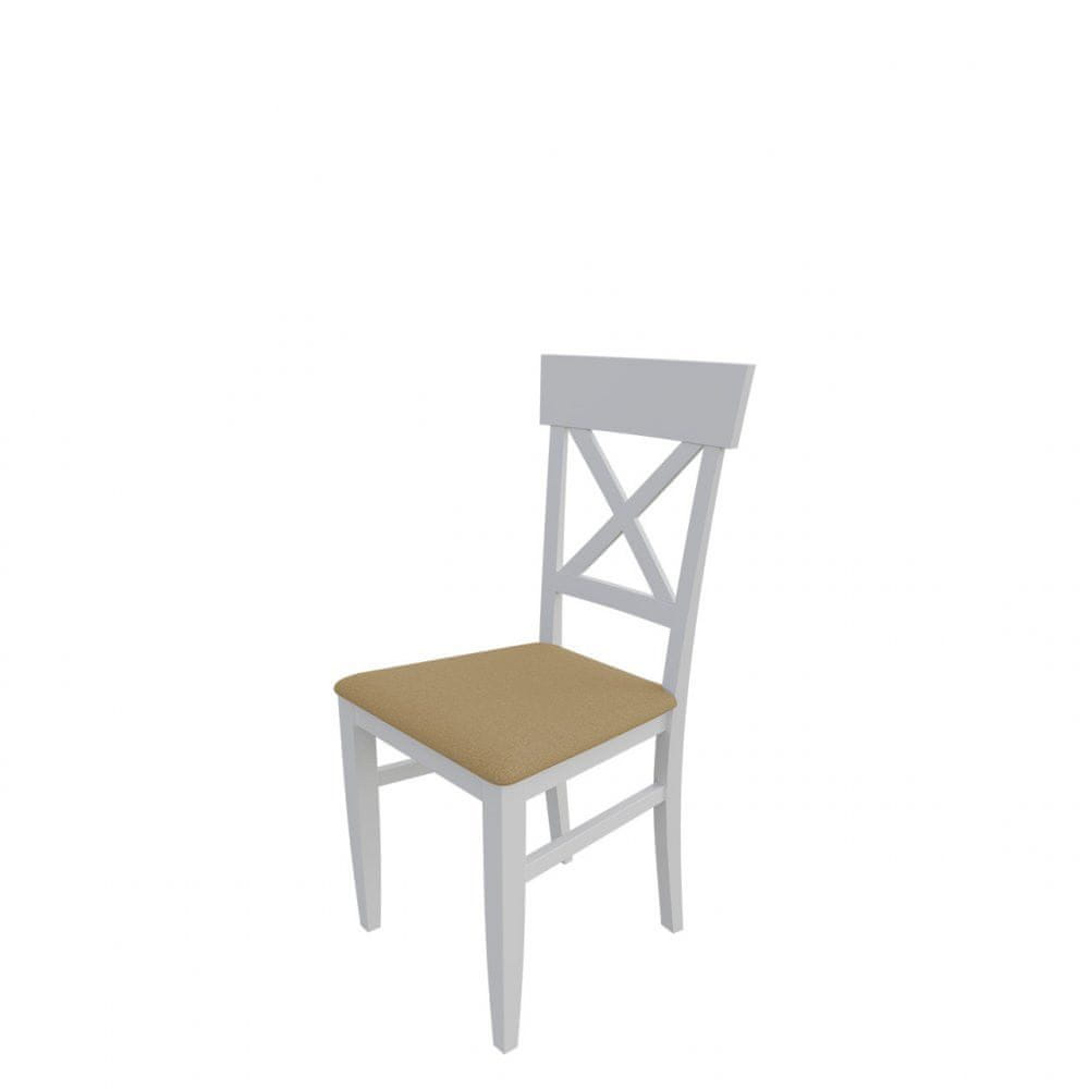 Veneti Jedálenská stolička MOVILE 39 - biela / béžová